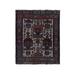 Shahbanu Rugs Red Antique Zoroastrian Afshar Large Geometric Elements Hand Knotted Pure Wool Even Wear Clean Rug (4'7"x5'6")