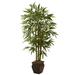 Silk Plant Nearly Natural 5.5 Bamboo w/Decorative Planter