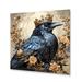 Millwood Pines Crow Royal Majesty II - Unframed Print on Metal in Blue/Brown | 29 H x 29 W x 1 D in | Wayfair 399F02C0BD574A4ABEE99452622638EC