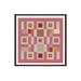 Birch Lane™ Cottage Quilt - Single Picture Frame Print Paper in Pink | 12 H x 12 W x 0.75 D in | Wayfair 7973905184F84E6C958C6BC8CD71A474