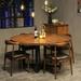 Latitude Run® Nieisha 4 - Person Pine Solid Wood Dining Set Wood in Brown/Green | 29.53 H x 31.5 W x 31.5 D in | Wayfair