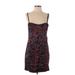 Nanette Lepore Casual Dress - Mini Sweetheart Sleeveless: Black Floral Dresses - Women's Size Small