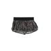 Under Armour Athletic Shorts: Black Zebra Print Activewear - Women's Size Large