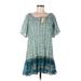 Rapsodia Casual Dress - DropWaist: Blue Dresses - Women's Size Medium