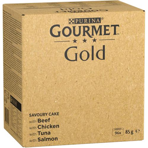 192x85g Jumbopack Raffiniertes Ragout Gourmet Gold Katzenfutter nass zum Sonderpreis!