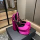 Nuovi sandali da donna Sexy pompe da 15CM Designer di lusso in pelle scarpe col tacco spesso