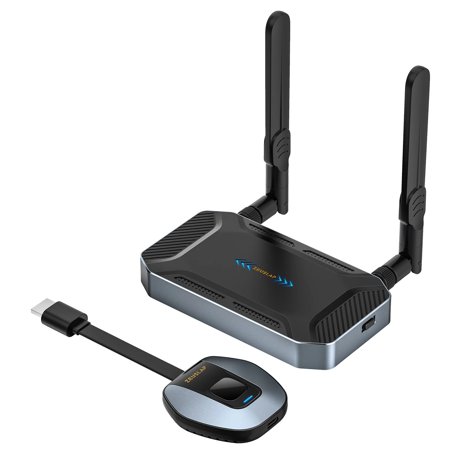 50 Meter 5G 4K Ultra HD-Übertragung, kabelloses HD-Sender- und Empfänger-Set, Multi-Geräte-Spiegelung für PC-Telefon, PS4-Switch Image