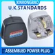 UK British mains plug 3 Pin 13A Plugs Grounded 250V 3 Pin fused BS1363 adaptor POWER cable connector