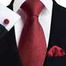 Cravatta da uomo 100% seta cravatte da sposa di lusso cravatte floreali in oro rosso cravatta