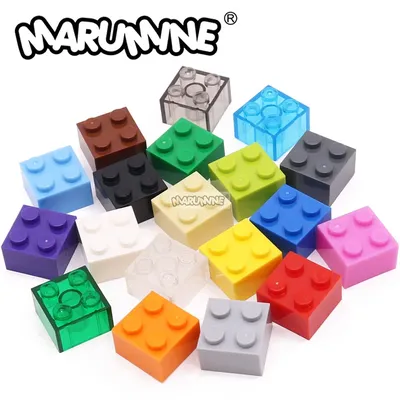 Marumine 2x2 Ziegel Cube Teile Spielzeug 3003 50PCS Turm Bausteine MOC Klassische Bricks Set DIY