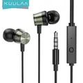 KUULAA Bass Sound Earphone In-Ear Sport Earphones with mic for xiaomi iPhone Samsung Headset fone de