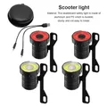 Pack of 2 Skateboard Sensor Lights Rechargeable Safety Skateboarding Wheel Lamps Automatic Longboard