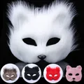 New Furry Fox Masks Half Face Eye Mask Cosplay Props Halloween Christmas Carnival Party Animal