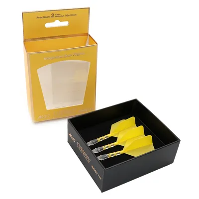 CUESOUL 929 New Start ROST T19 Integrierte Dart Welle und Flüge Große Flügel Form, Set von 3-Gelb Image