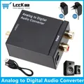 ADC Analog zu Digital Audio Konverter Analog Optische Fiber Coaxial Signal ADC Spdif Stereo 3 5 MM