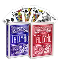 Tally-Ho Nr. 9 Deck Fan/Round Back Spielkarten uspcc Sammler Poker Hobby & Sammlerstücke