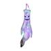 LYU Halloween Ghost Windsock Glowing Folding Spooky Creepy Large Festival Decoration Polyester Ghost Festival House Hanging White Ghost Face Pendant for Outdoor