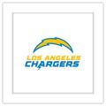 Gallery Pops NFL Los Angeles Chargers - Primary Mark Logotype Wall Art White Framed Version 12 x 12