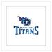 Gallery Pops NFL Tennessee Titans - Primary Mark Logotype Wall Art White Framed Version 12 x 12