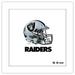 Gallery Pops NFL Las Vegas Raiders - Drip Helmet Wall Art White Framed Version 12 x 12
