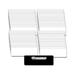 Name Badges with Pin Fasteners UNATTACHED - 100 Pack Kit Includes Gloss Printable Labels - White Plastic Name Badges with 1/8th Rounded Corners 1 X 3 Inch Size