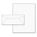 28Lb White Linen Resume Paper Size 8.5 X 11 & #10 Envelopes - 50 Sets