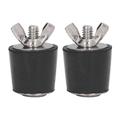 DEWIN Swimming Pool Plugs 2Pcs Swimming Pool Rubber Plugs Winterizing Tapered Plug Swimming Pool Accessories 25mm