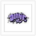 Gallery Pops Nickelodeon Teenage Mutant Ninja Turtles: Mutant Mayhem - Donnie Graffiti Tag Wall Art White Framed Version 12 x 12