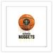 Gallery Pops NBA Denver Nuggets - Drip Basketball Wall Art White Framed Version 12 x 12