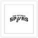 Gallery Pops NBA San Antonio Spurs - Global Logo Wall Art White Framed Version 12 x 12