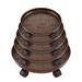 RnemiTe-amo 13 Plant Caddy Plant Pallet with Brake Wheels Moving Plant Pot Saucer Round Flower Pot Mover Indoor Rolling Planter Dolly on Wheels Outdoor Planter Trolley Tray Coaster Multicolor