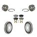 Transit Auto - Front Wheel Bearing With Coated Disc Brake Rotors And Ceramic Pads Kit For 2006-2011 Mercedes-Benz B200 KBB-102089