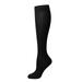 NIUREDLTD Compression Socks For Women Solid Color Knee-High Boot Socks Sports Socks Black M