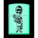 Zippo Lighter-Alien with Lollipop Glow in The Dark Matte Lighter #Z5511