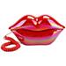 Red-Lips Land Line Phone Dial Phone Decor Creative Dial Phone Ornament Lips Phone