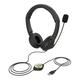 Radirus USB Wired Headset with Noise Cancelling Microphone On Ear Computer Headphone for Call Center Control Speaker Mic Mute