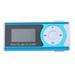 Radirus MP3 Player Portable Metal Music Player with LCD Screen LED Light Blue TF Memory Card Support