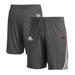 Men's adidas Gray Miami University RedHawks Three-Stripe Knit Shorts