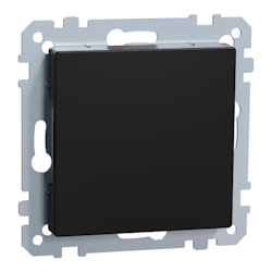 Merten System M, Tragring Blindabd einrasten, schwarz matt, Aqua Plastic Image