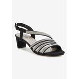 Extra Wide Width Women's Lettie Ii Sandal by Ros Hommerson in Black Micro (Size 10 1/2 WW)