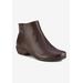 Wide Width Women's Ezra Bootie by Ros Hommerson in Brown Leather (Size 9 W)