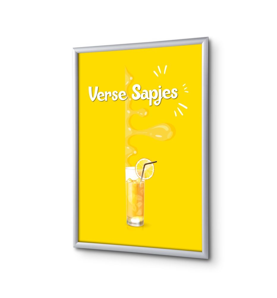 SHOWDOWN Displays Showdown Klapprahmen - DIN A1 - Komplett-Set - Frischer Saft Niederländisch - Gelb/Silber Image