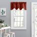 Lisa Solidtextured Scallop Valance by Ellis Curtains in Red