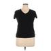 Calvin Klein Performance Active T-Shirt: Black Polka Dots Activewear - Women's Size X-Large