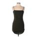 Forever 21 Casual Dress - Bodycon: Black Solid Dresses - Women's Size Large