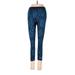 Nike Active Pants - Super Low Rise Skinny Leg Cropped: Blue Activewear - Women's Size X-Small