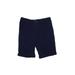 Simply Vera Vera Wang Shorts: Blue Solid Mid-Length Bottoms - Women's Size 10 - Dark Wash