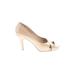 Madden Girl Heels: Pumps Stilleto Cocktail Party Ivory Print Shoes - Women's Size 9 - Round Toe