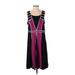 EMPIRE Casual Dress - A-Line: Purple Color Block Dresses - Women's Size 1