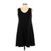 Derek Heart Casual Dress - A-Line: Black Solid Dresses - Women's Size Small